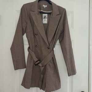 Kit + Sky Plaid jacket, size large